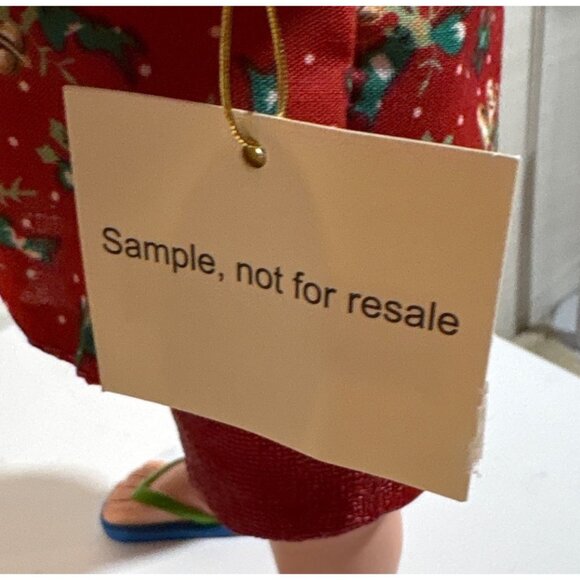 Possible Dreams Tropical Santa On the Ball w/ Hat & Beach Ball Sample 11" Tall - Picture 6 of 8